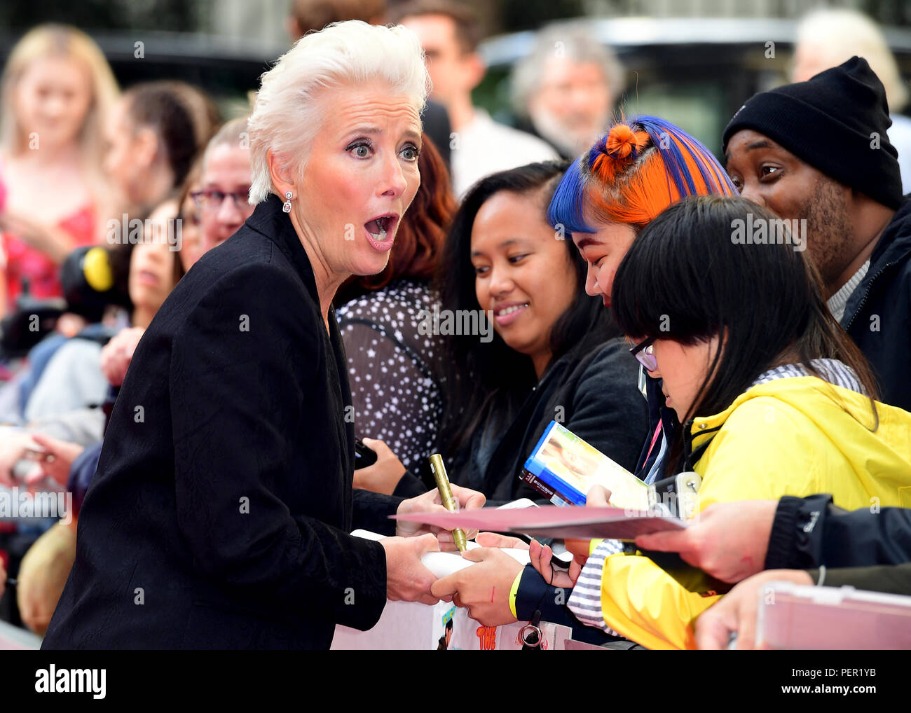 Emma Thompson attending the Children Act Premiere, London Stock Photo