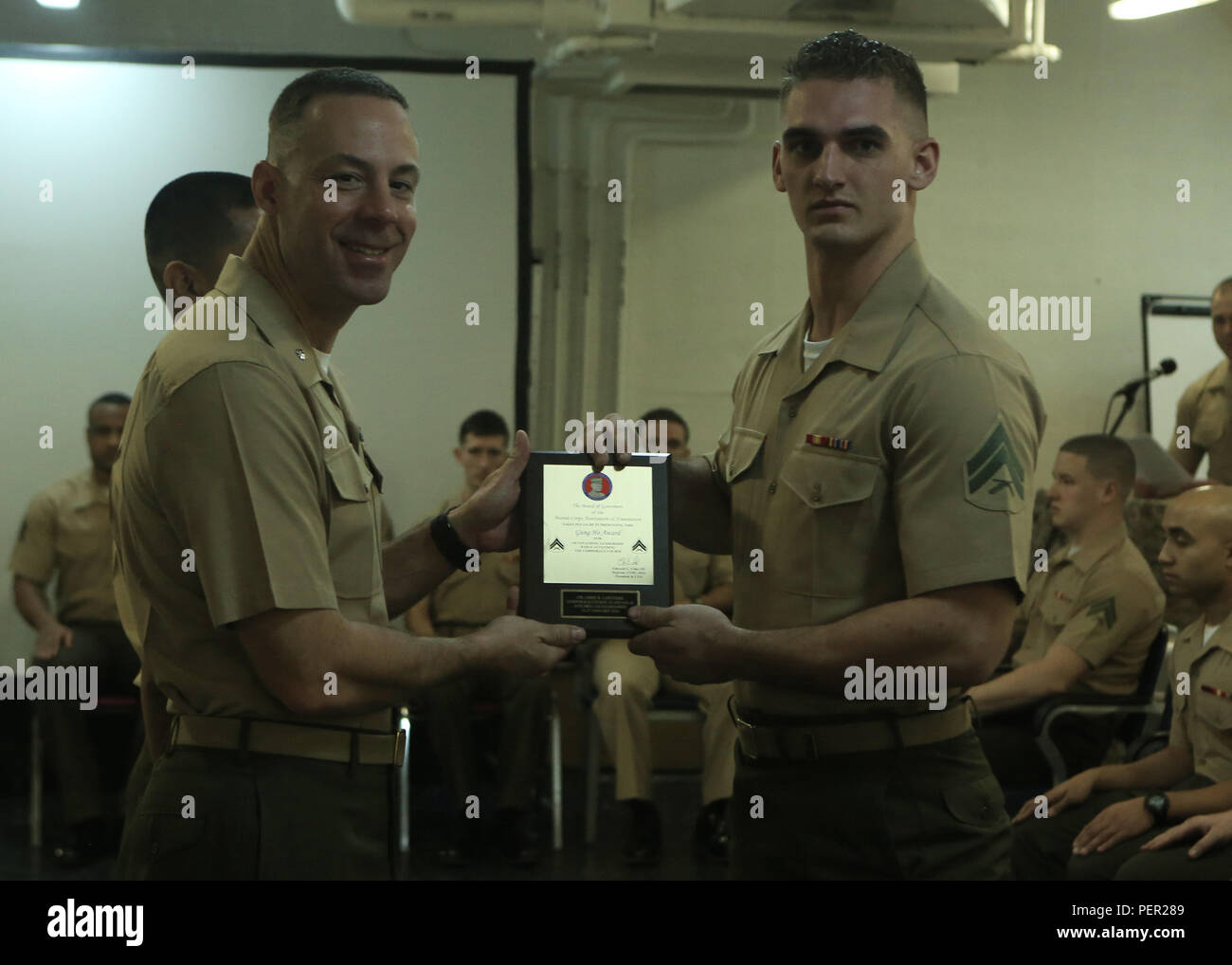 U.S. Marine Cpl. Jamie Lariviere, a bulk fuel specialist with Marine