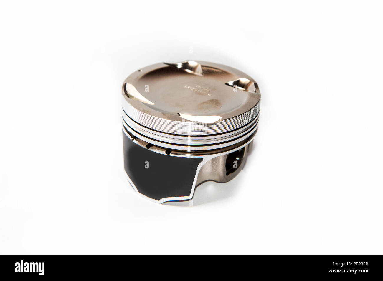A picture of the light sport and racing piston. Isolated on white background Stock Photo