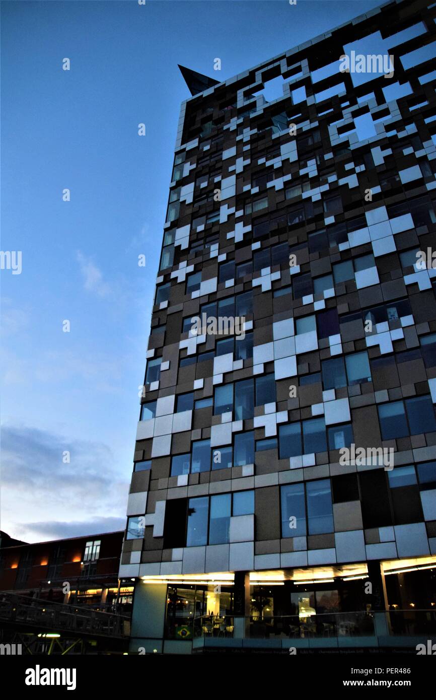 The Cube Birmingham England 2018 architectural photography Stock Photo