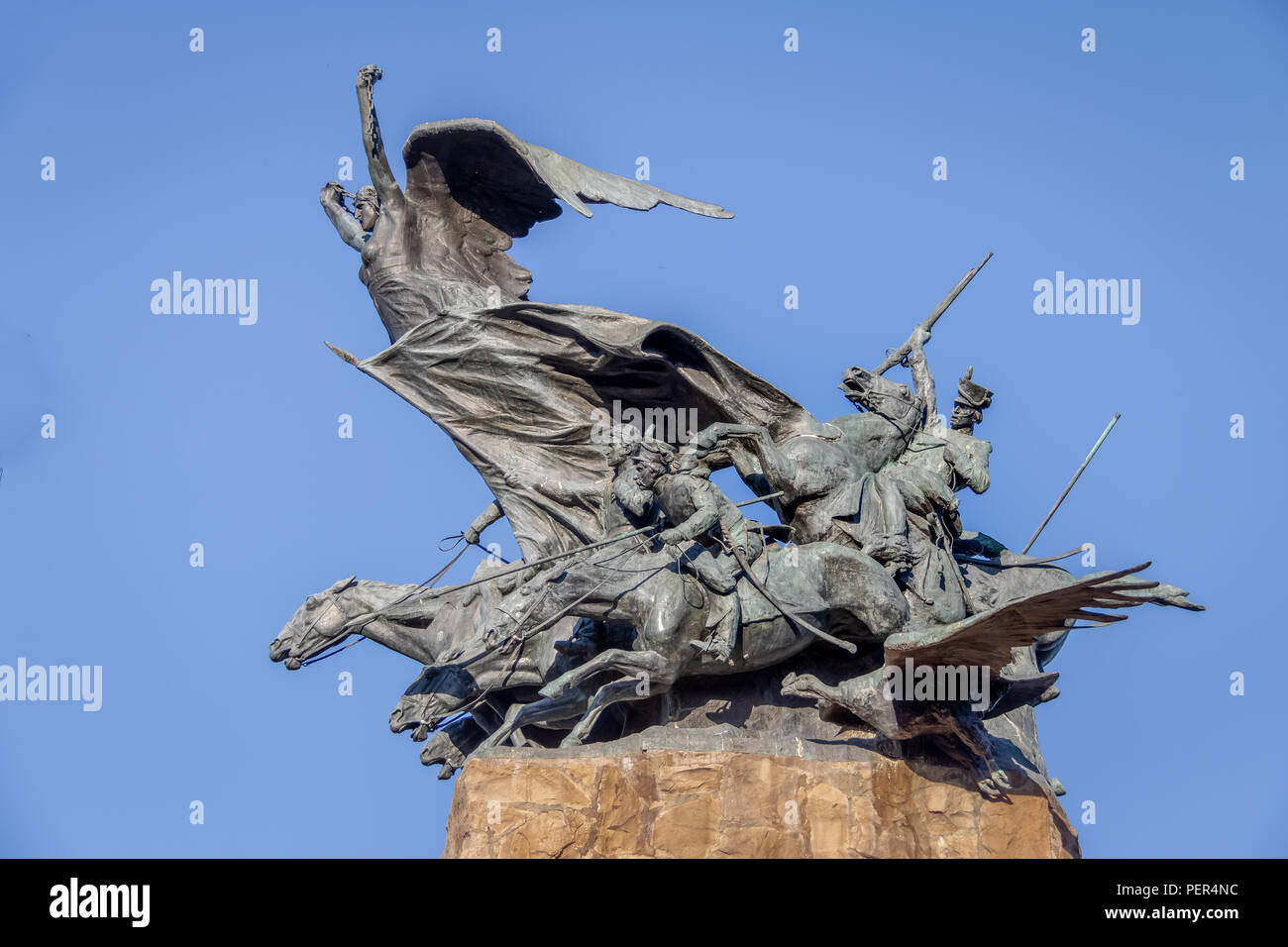 Army of the Andes Monument (Monumento al Ejercito de Los Andes) in Cerro de la Gloria at General San Martin Park - Mendoza, Argentina Stock Photo