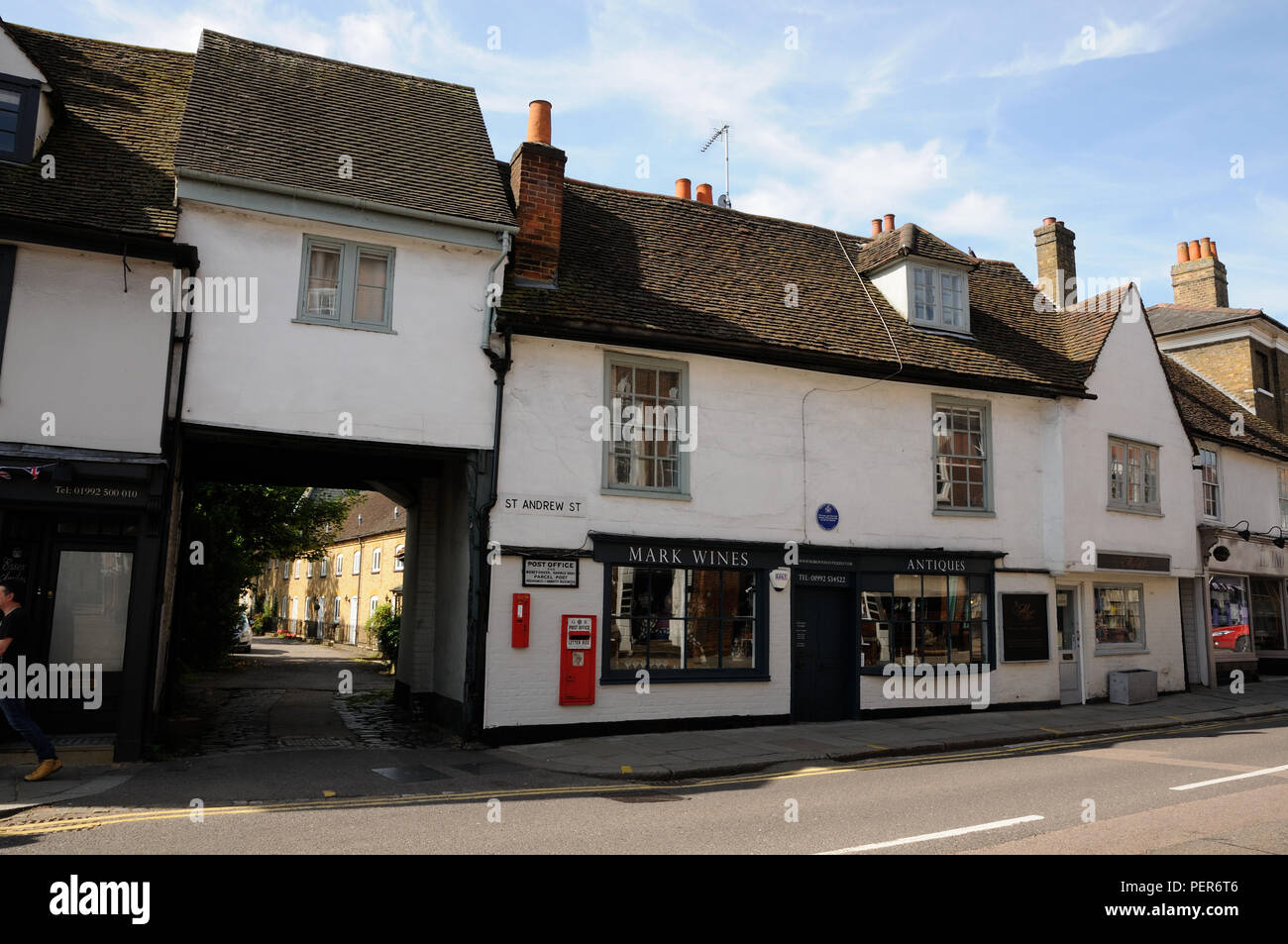 Site of Old Cross Post Office, Hertford, Hertfordshire Stock Photo Alamy