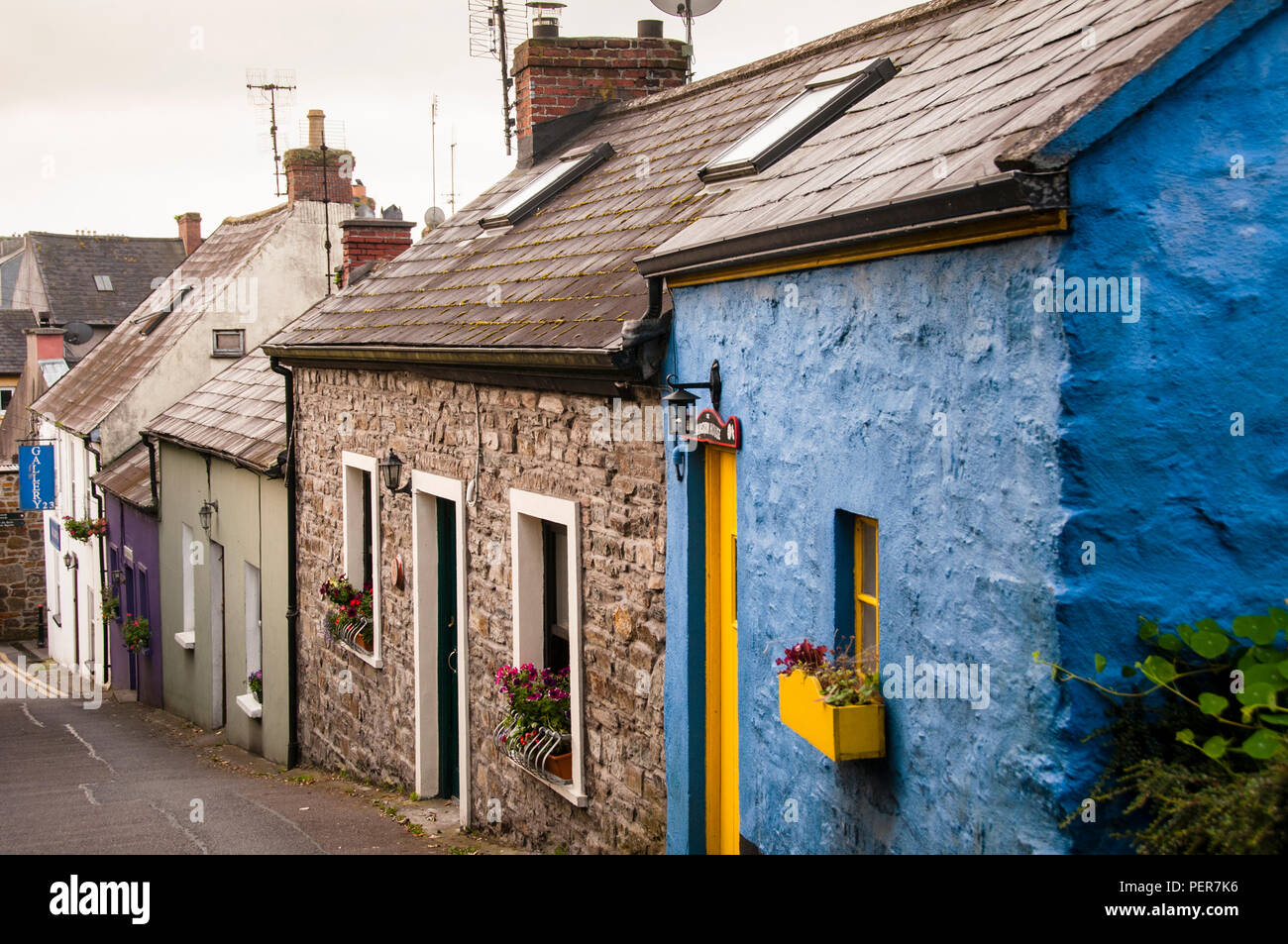 Historical fisherman's houses line the narrow streets of Kinsale