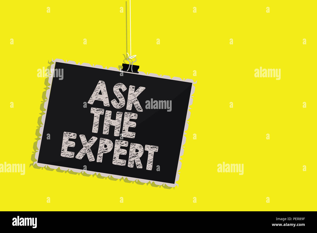 Writing note showing Ask The Expert. Business photo showcasing Looking ...
