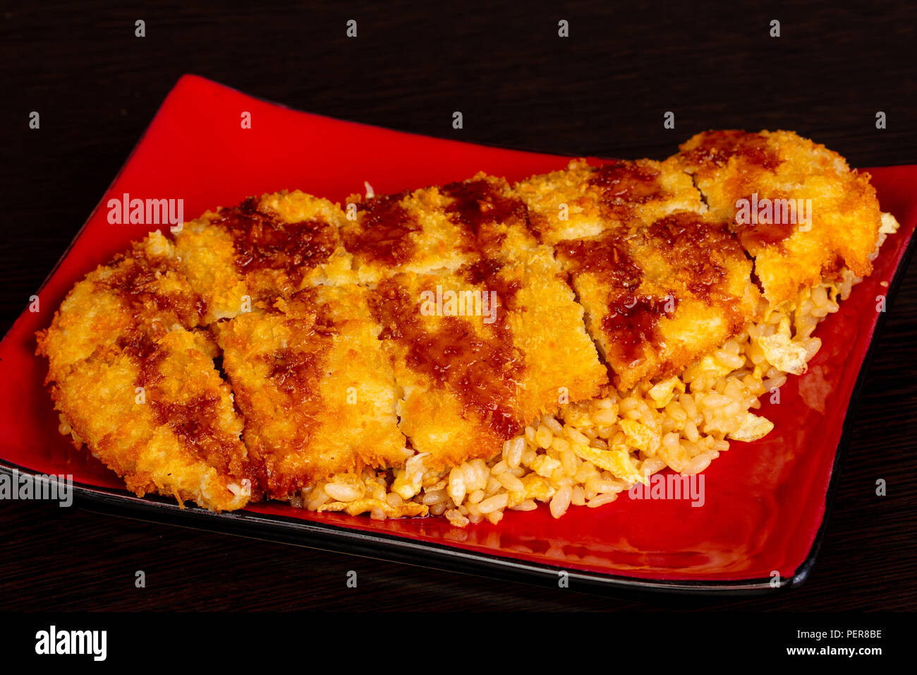 Roasted pork schnitzel with cheese Stock Photo Alamy