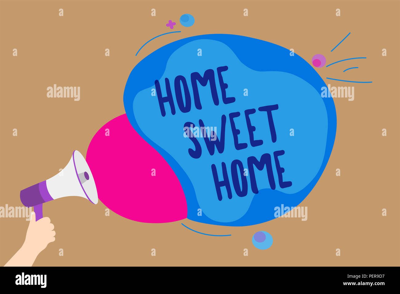 Handwriting Text Writing Home Sweet Home Concept Meaning In House