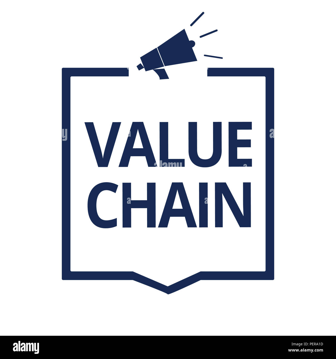 Conceptual hand writing showing Value Chain. Business photo text ...