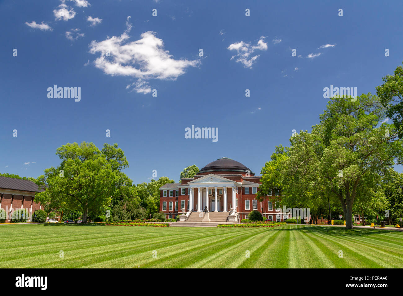 LOUISVILLE, KY/USA JUNE 3, 2018: Grawemeyer Hall on the campus of the University of Louisville. Stock Photo