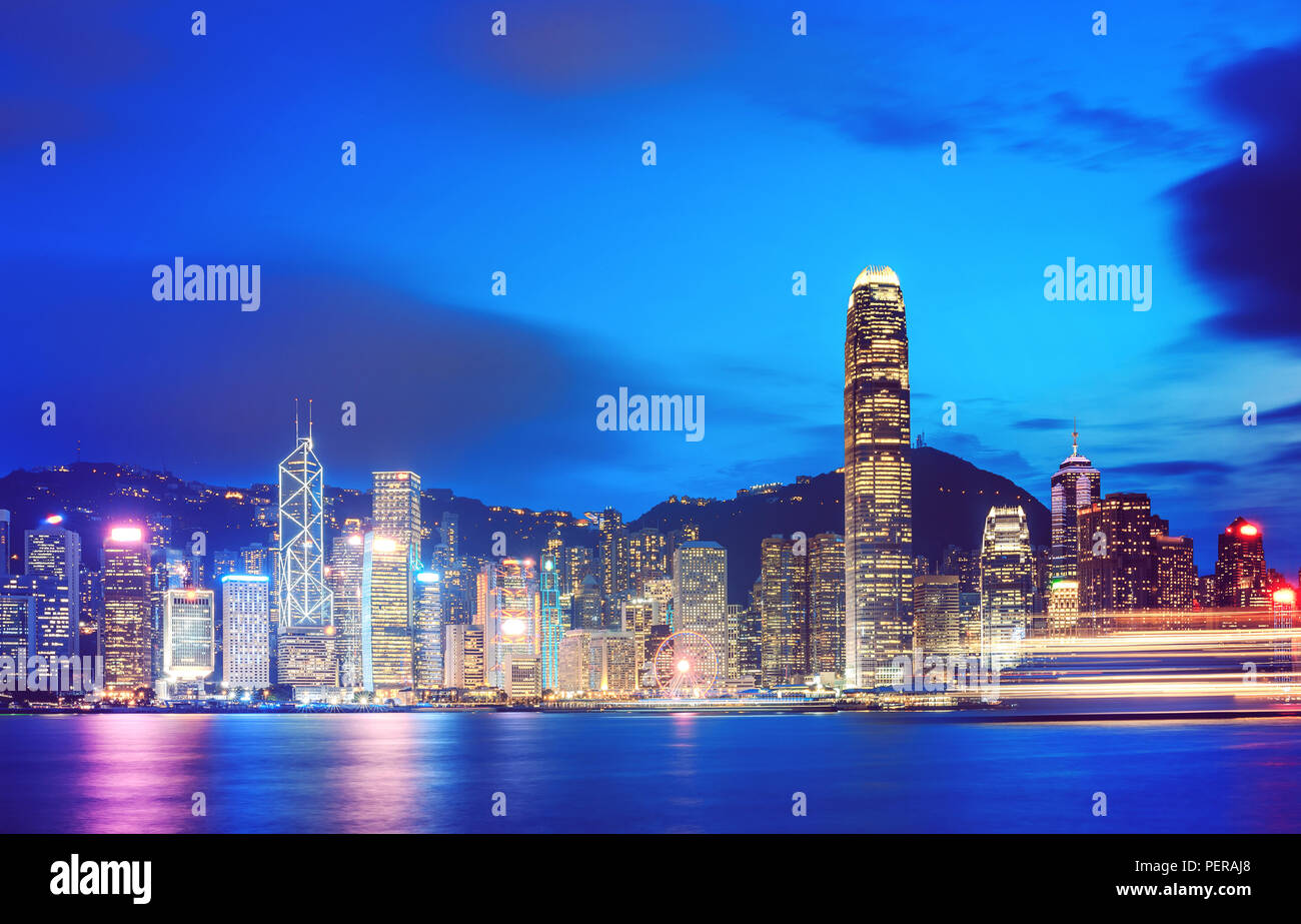 Hong Kong Victoria Harbor view Stock Photo - Alamy