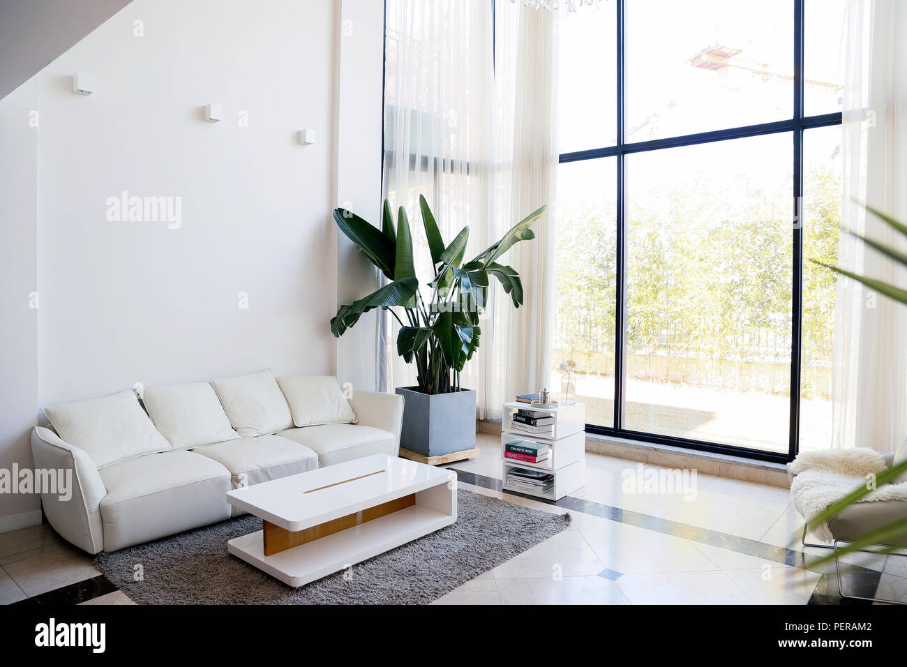 Modern Space Interiors Design Stock Photo Living Room Office Room Restaurant And Hair Salon 034 Stock Photo Alamy