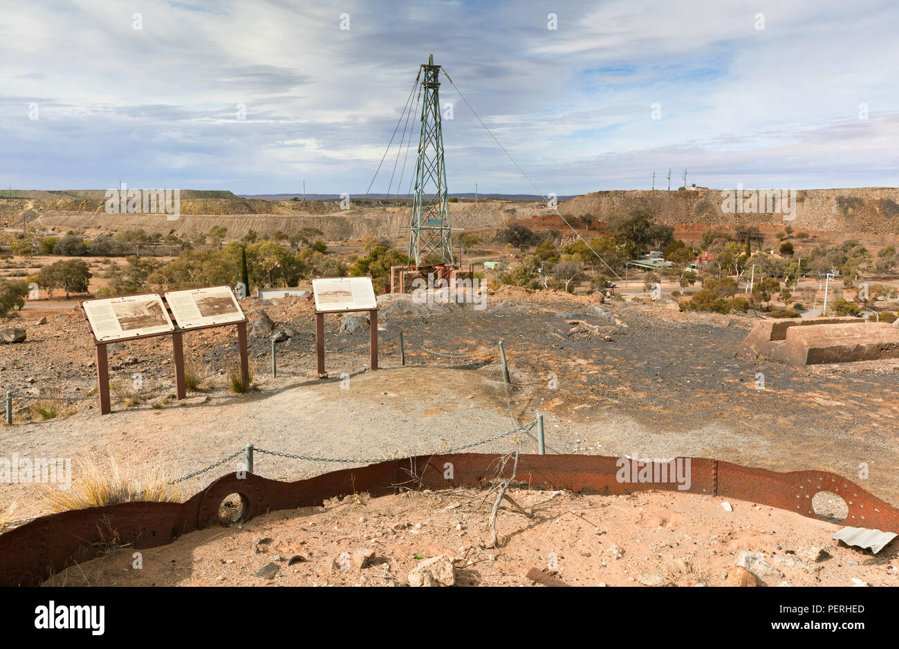 The mining town of Broken Hill in New South Wales Australia Stock Photo