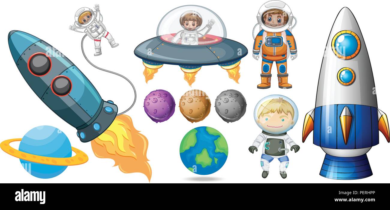 A set of space element illustration Stock Vector Image & Art - Alamy