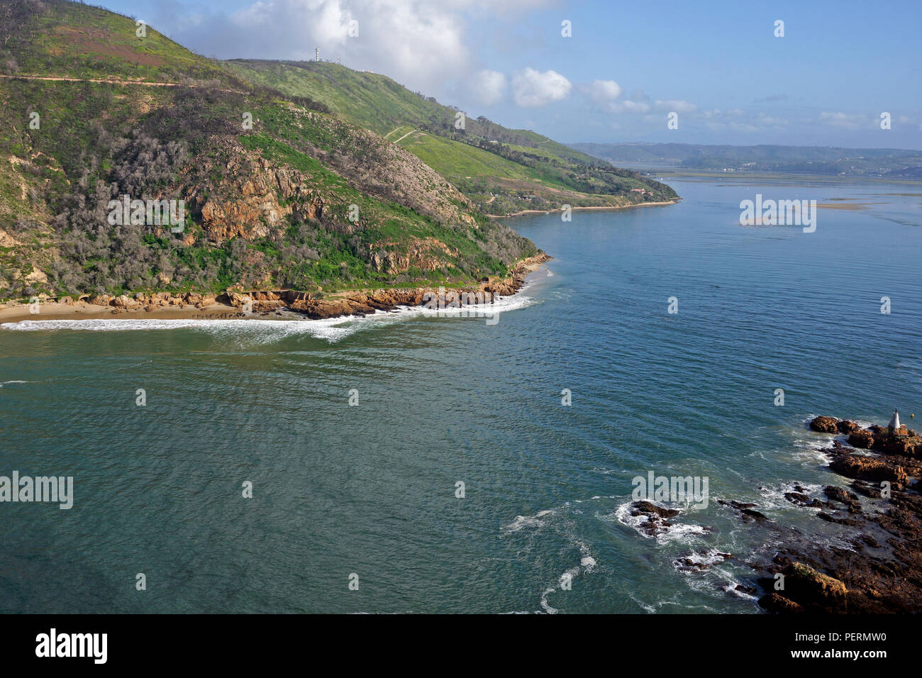 The view from Knysna Heads along the scenic Garden Route of South