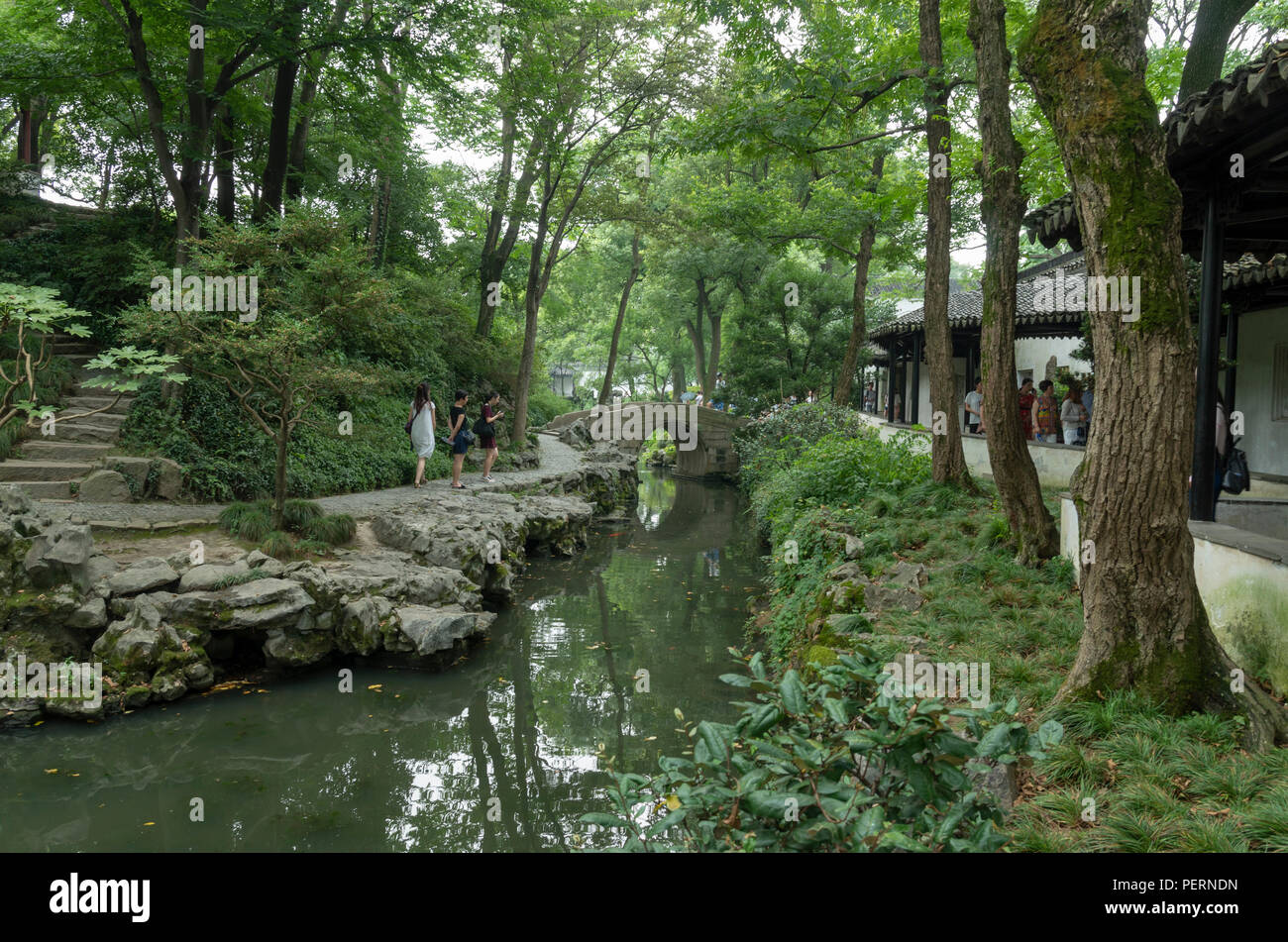 Hangzhou China garden Stock Photo Alamy