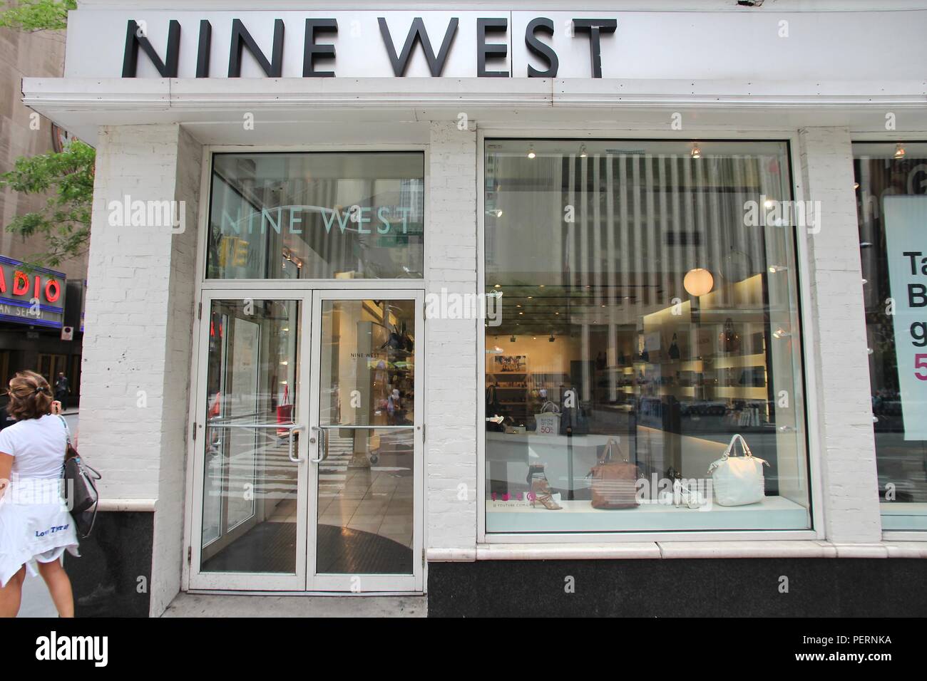 NEW YORK JULY 4 People visit Nine West store on July 4 2013 in New York. NW is a fashion wholesale and retail company with 800 locations in 57 cou Stock Photo Alamy