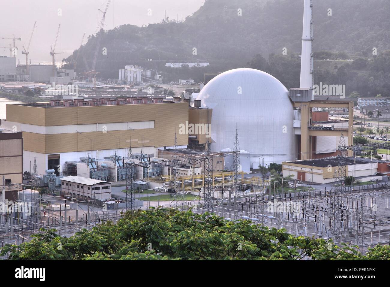 Nuclear plant of Angra dos Reis, Brazil. Stock Photo