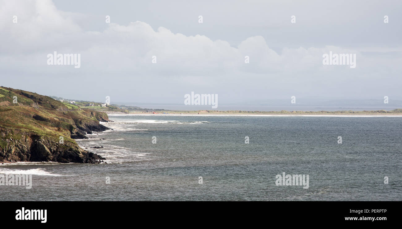 The beach and sand dune system at Inch Strand in Dingle Bay on the west coast of Ireland's County Kerry. Stock Photo