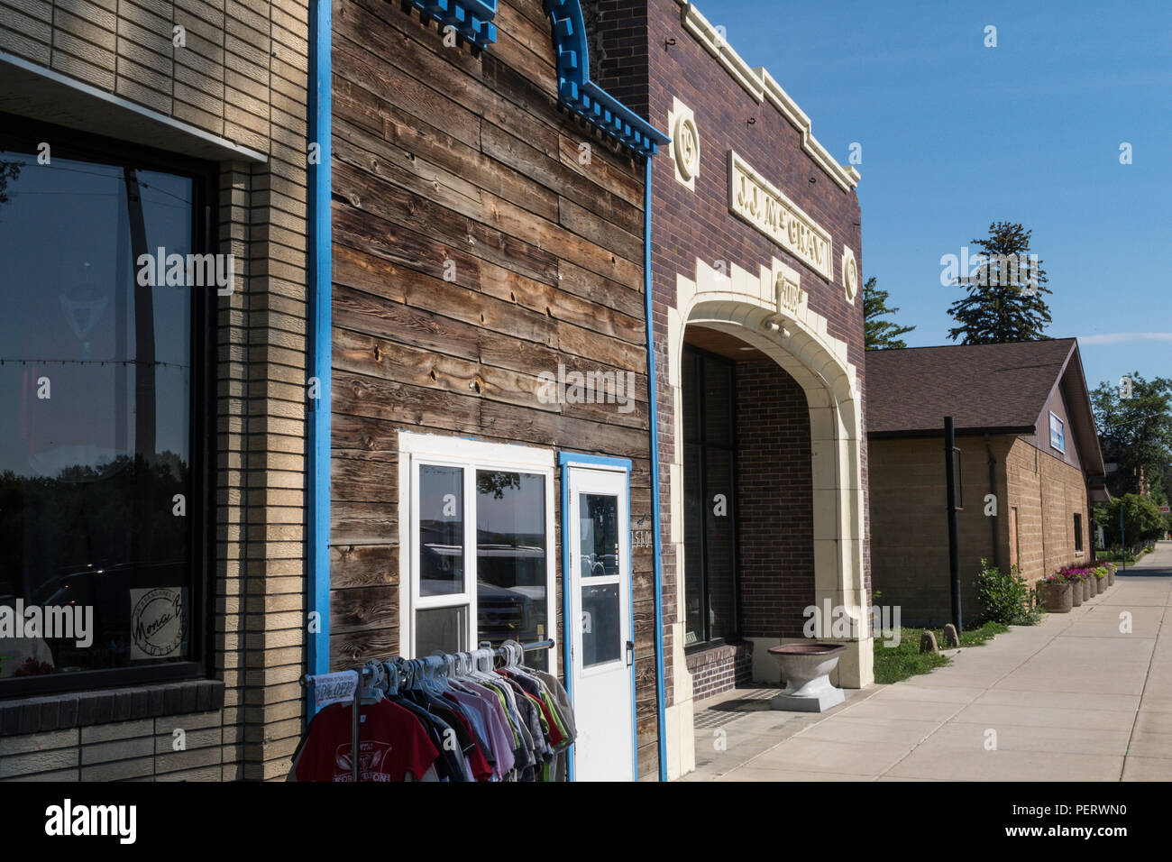 Front Street in Historic Fort Benton, Montana, UA Stock Photo Alamy