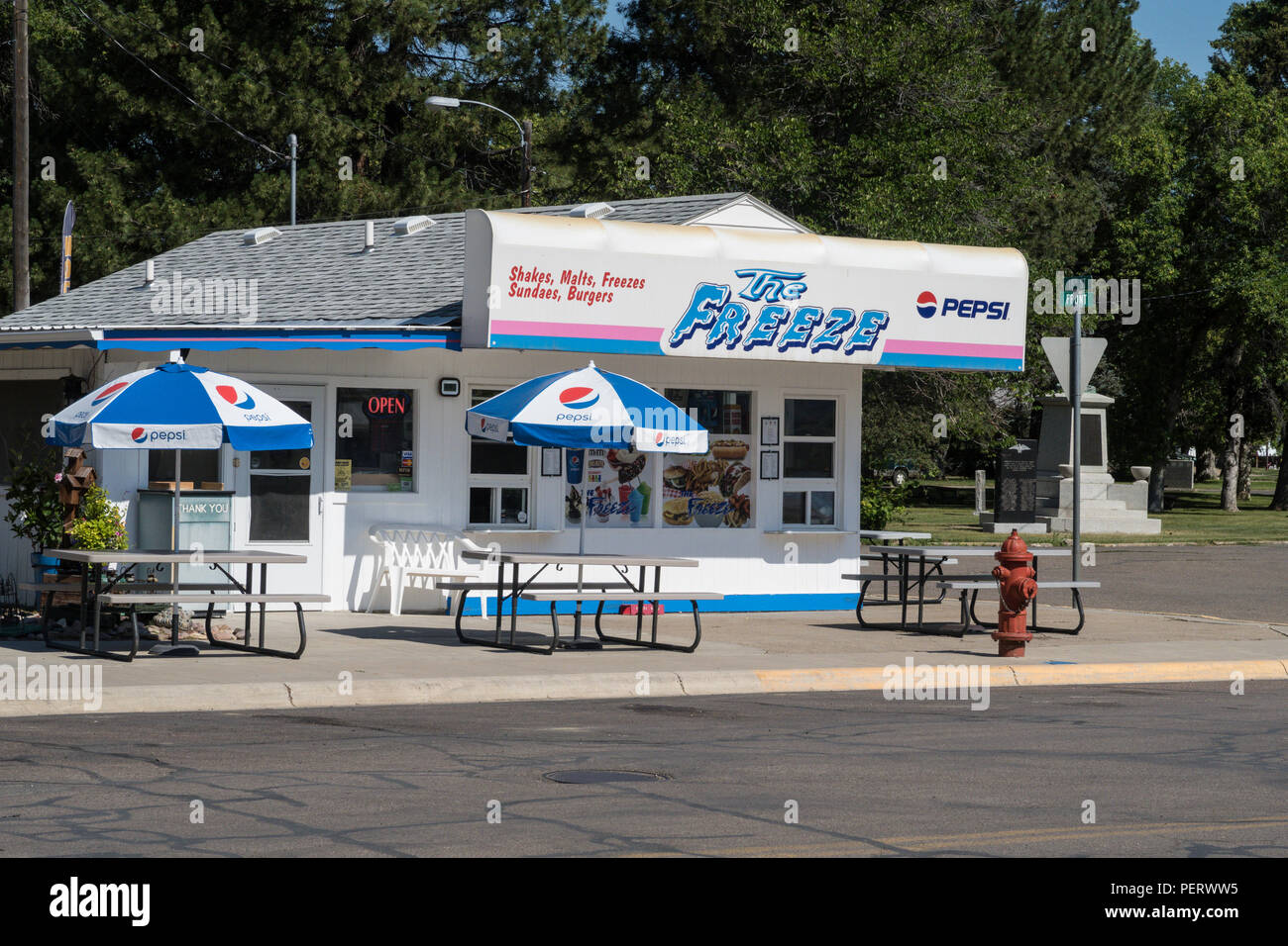 Front Street in Historic Fort Benton, Montana, UA Stock Photo Alamy