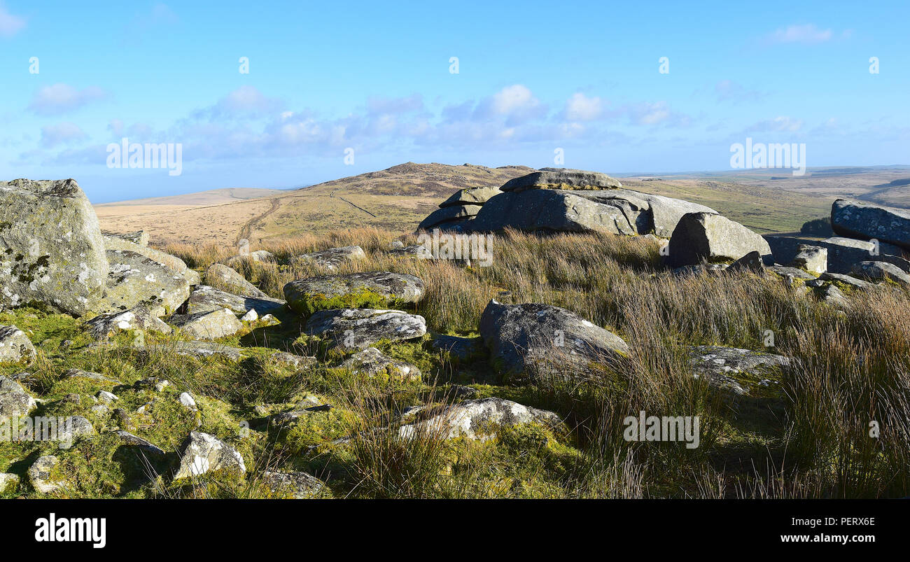 Rough Tor, Bodmin Moor, Cornwall, 200218 Stock Photo
