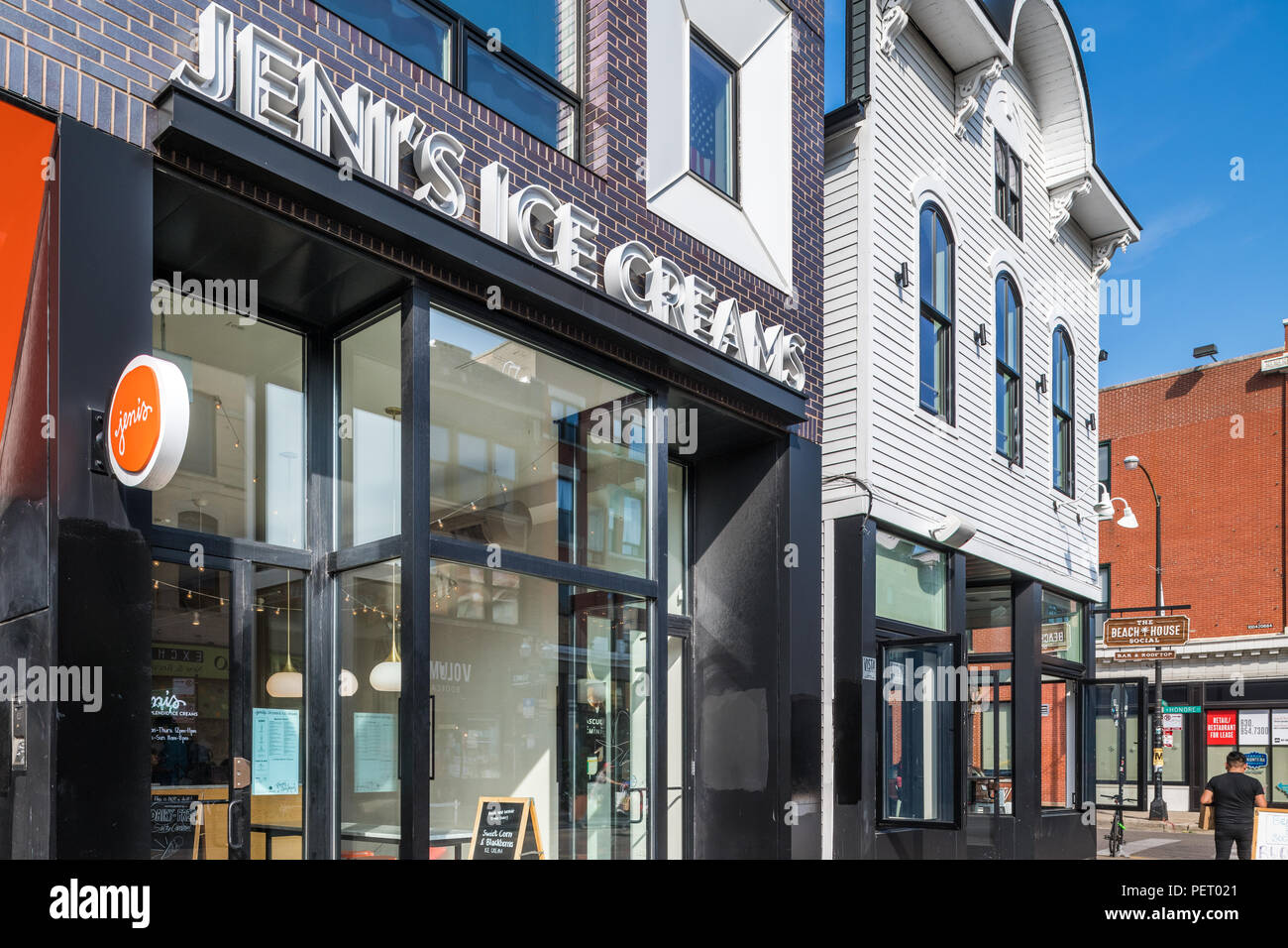 Jeni's Ice Creams in the Wicker Park neighborhood Stock Photo Alamy