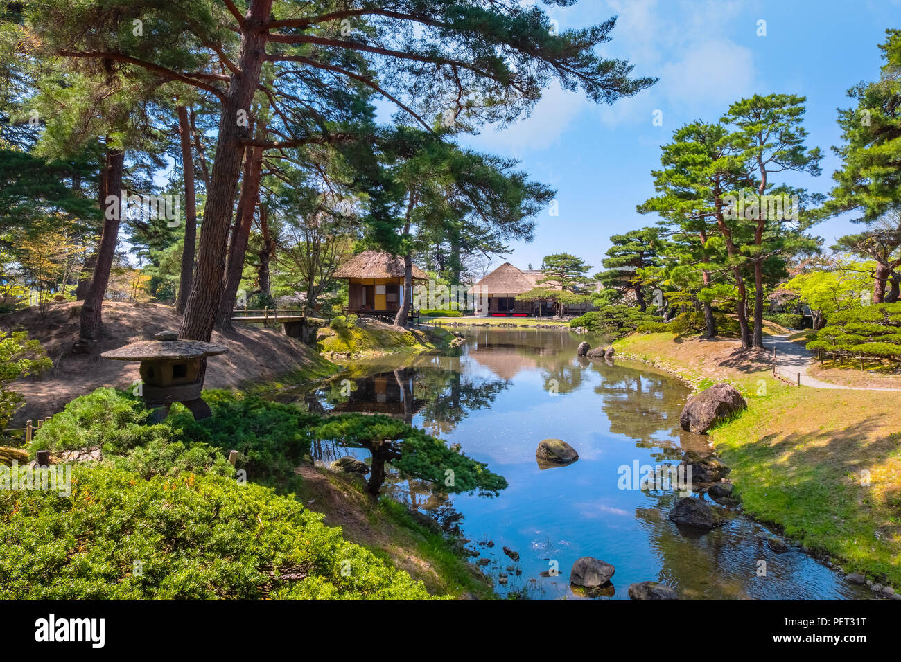 Oyakuen medicinal herb garden in the city of Aizuwakamatsu, Fukushima
