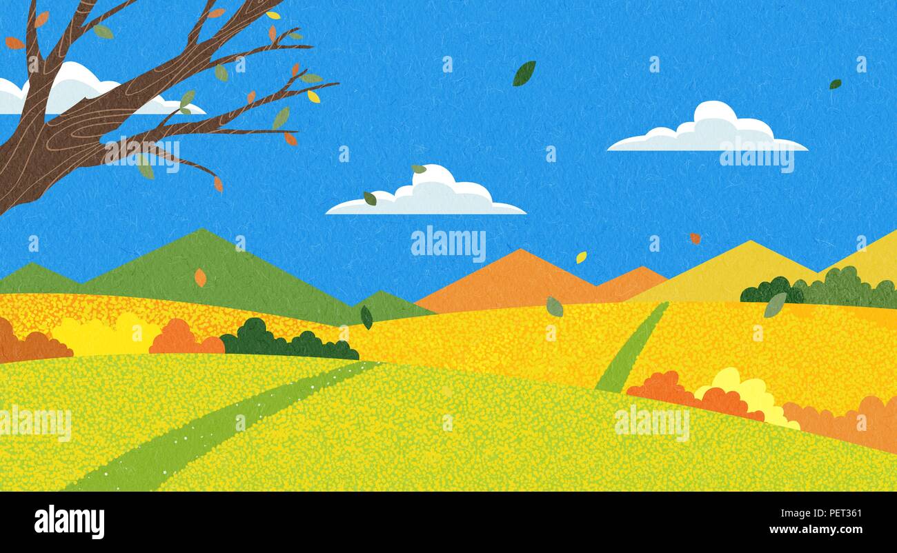 Four winds field Stock Vector Images - Alamy