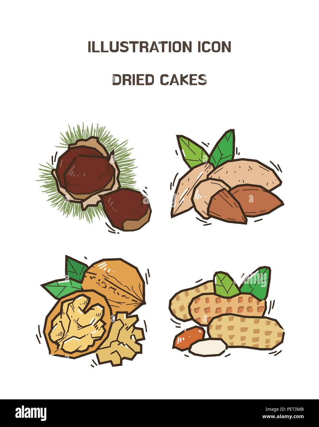 Vector - fruit and vegetable icon set for healthy food on white ...