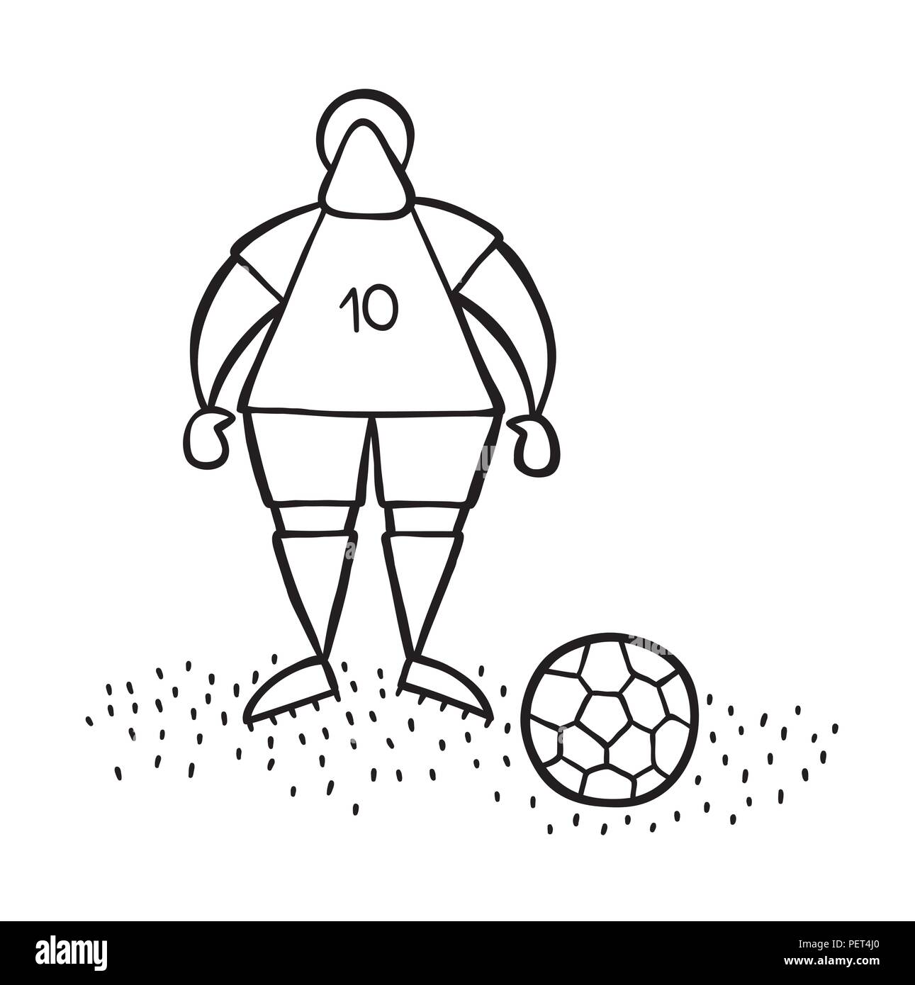 Soccer Ball Drawing Stock Illustration - Download Image Now - Black And  White, Clip Art, Cut Out - iStock