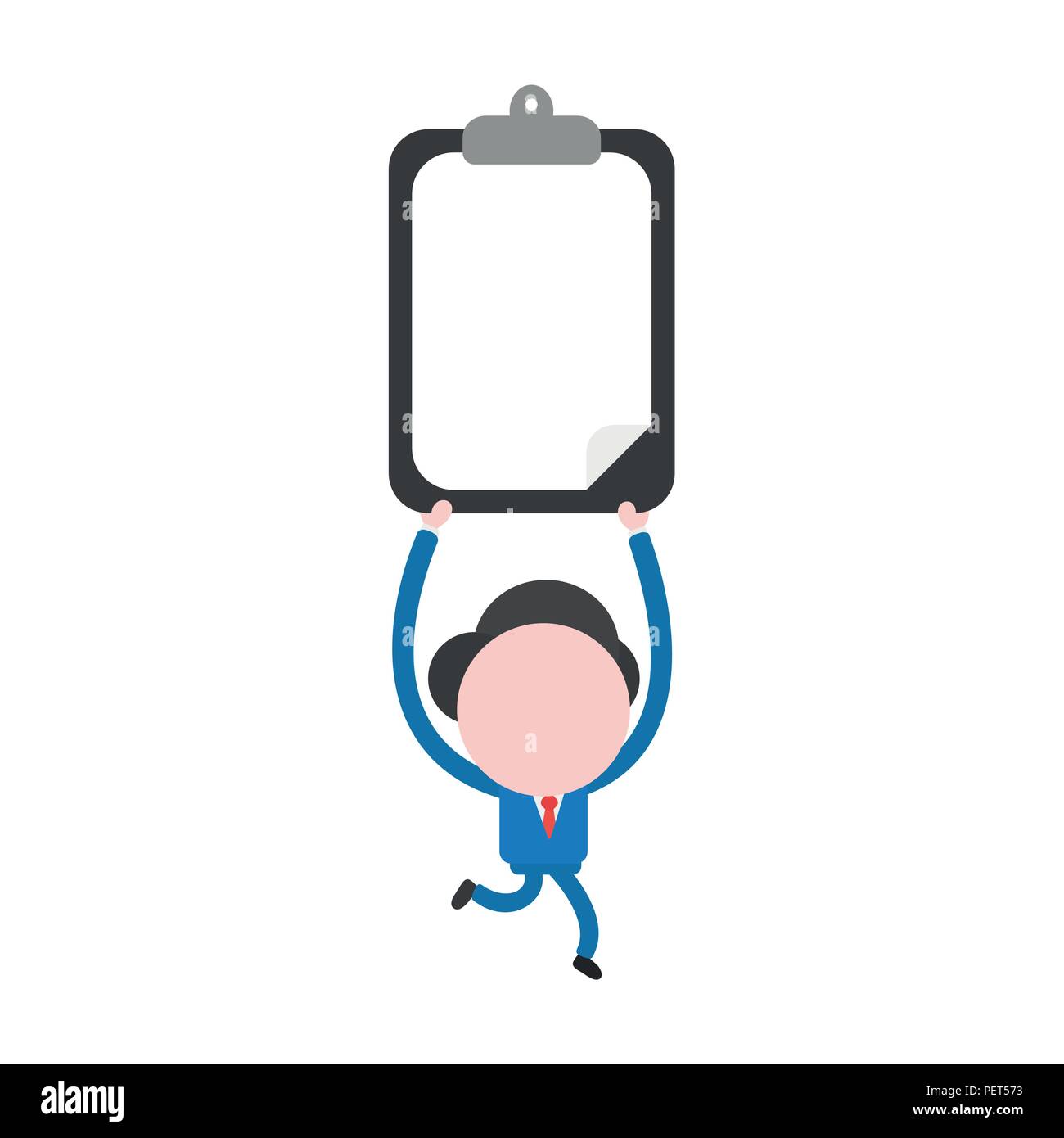 Vector illustration businessman character running and carrying ...