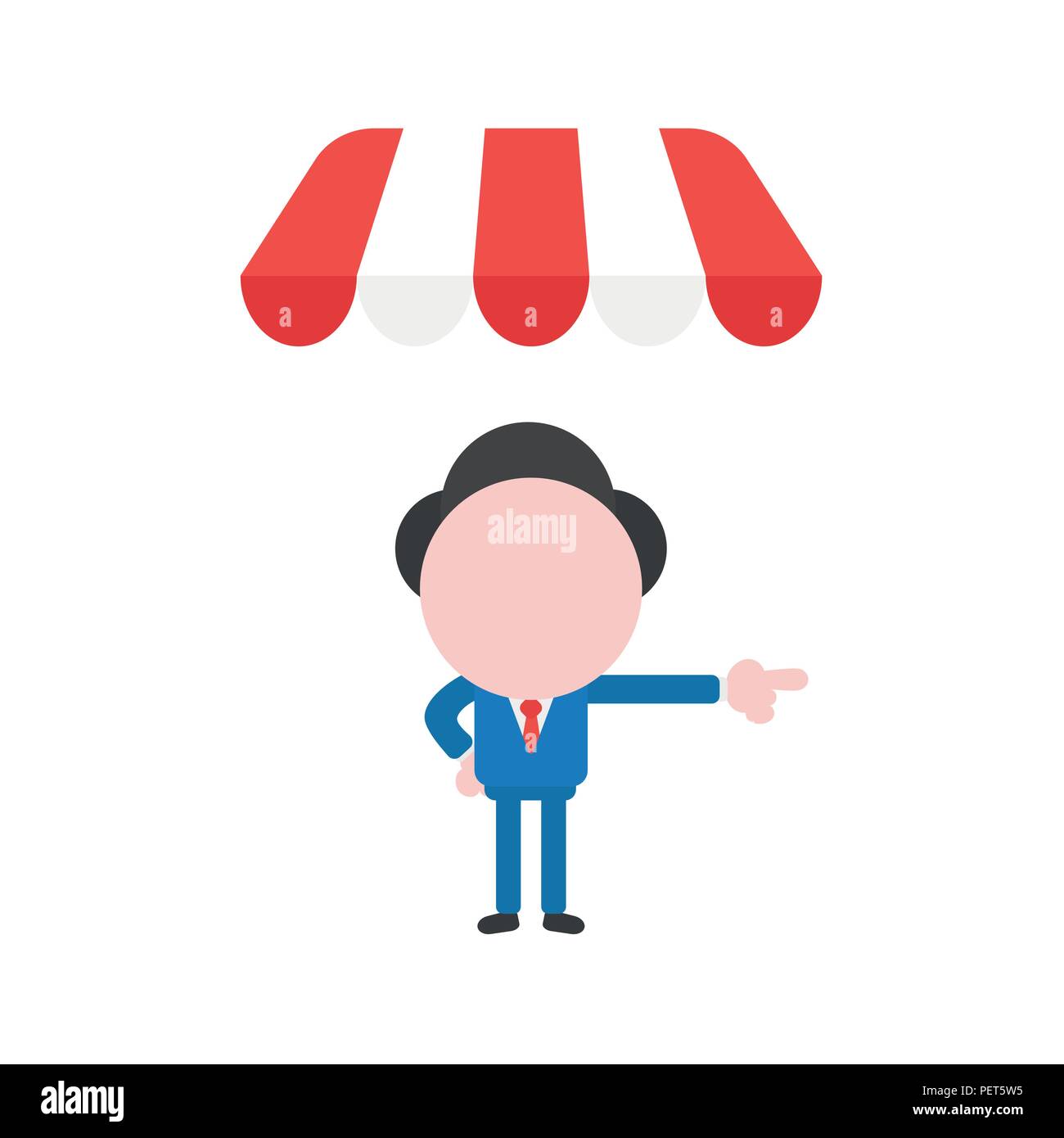 Store Manager Catoon Grocery store manager Stock Vector Images - Alamy