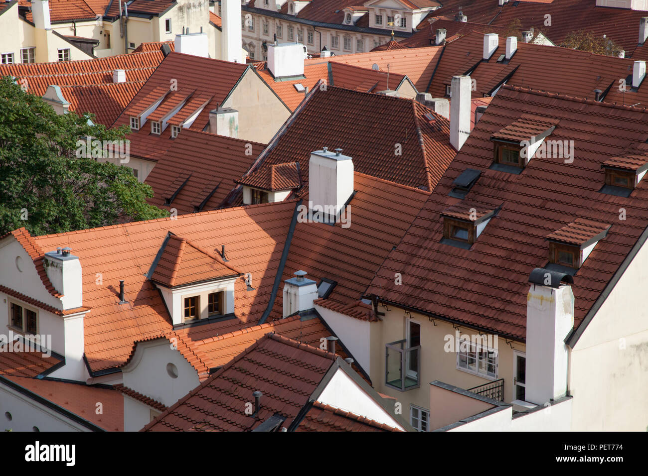 European houses roof tops Stock Photo Alamy