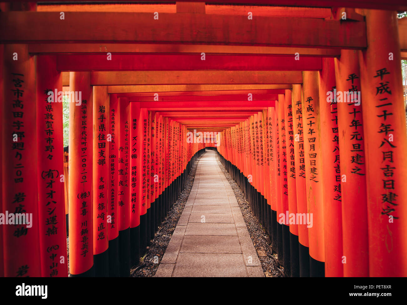 The fushimi-inari path in Kyoto Stock Photo - Alamy