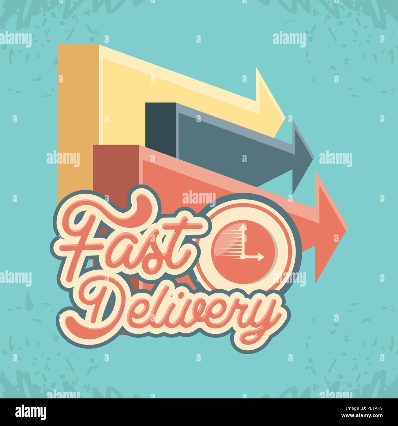 Fast Delivery Design fast delivery with chronometer vector illustration design Stock Vector ...