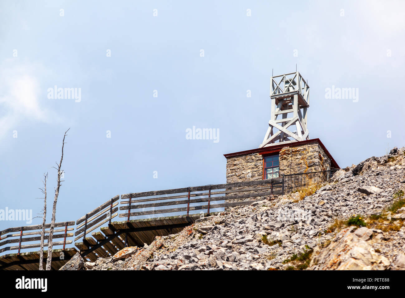 Remnants of the historic Cosmic Ray and Old Weather Station atop