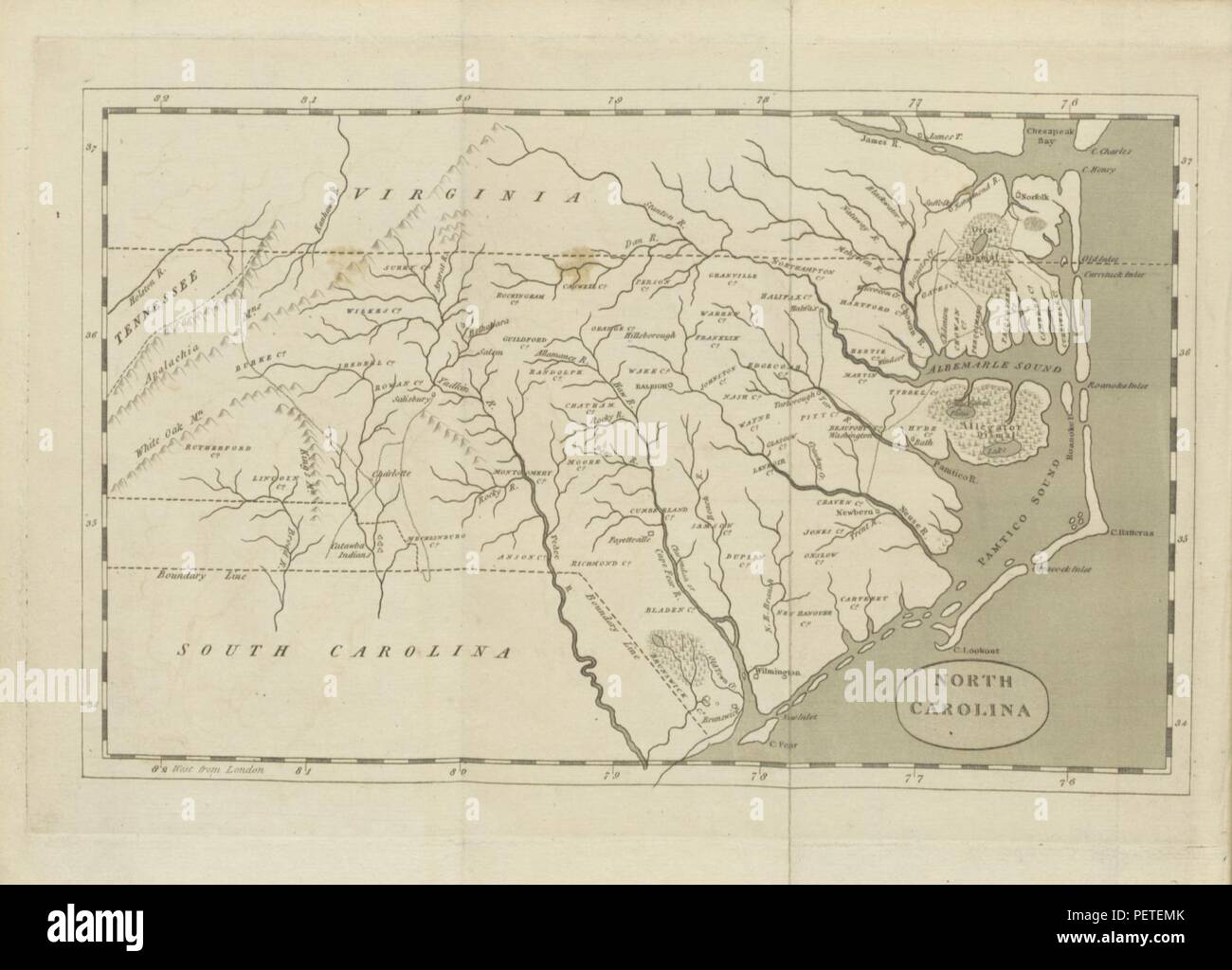 Historic archive Image taken from page 12 of 'The history of North Carolina' Stock Photo Alamy