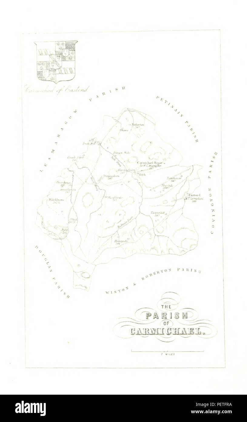 Historic archive Image taken from page 20 of 'The Upper Ward of Lanarkshire described and delincated. The archæological and historical section by G. V. Irving. The statistical and topographical section by A. Murray' Stock Photo