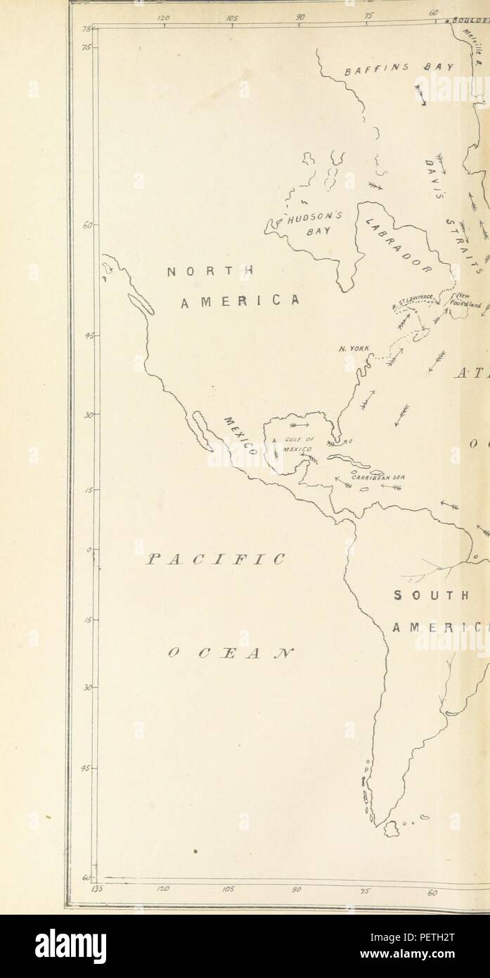 Historic archive Image taken from page 34 of 'Proofs of the probable cause and recent date of the Boulder-Drift, connecting it with the post-tertiary period and Noachian deluge. With a map of the Gulf Stream' Stock Photo