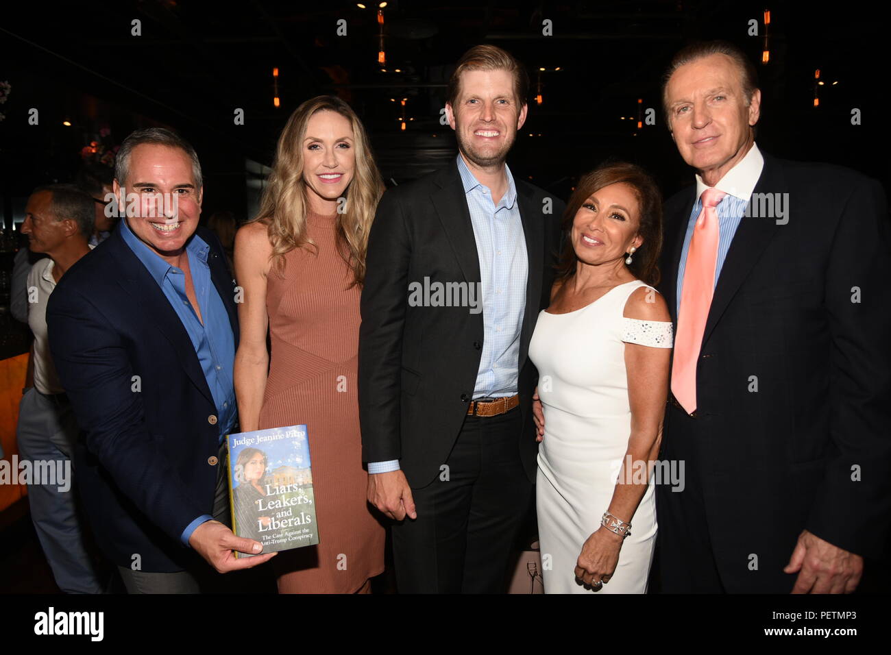 Eric Trump and wife Lara attend Judge Jeannine Pirro's book signing in NYC  Featuring: guest, Lara Trump, Eric Trump, Judge Jeanine Pirro, Anthony Where: Manhattan, New York, United States When: 16 Jul 2018 Credit: Rob Rich/WENN.com Stock Photo
