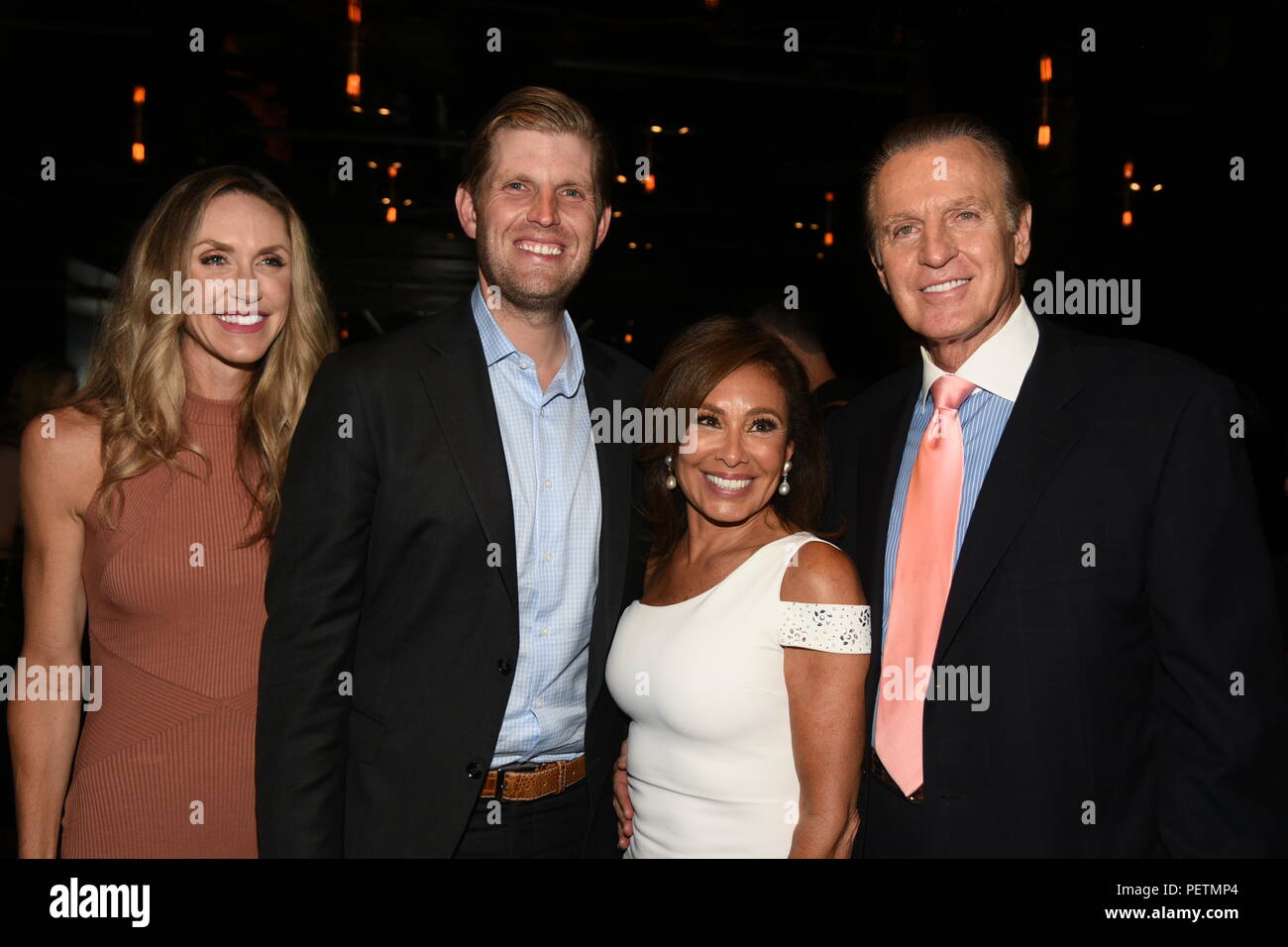 Eric Trump and wife Lara attend Judge Jeannine Pirro's book signing in NYC  Featuring: Lara Trump, Eric Trump, Judge Jeanine Pirro.  Anthony Where: Manhattan, New York, United States When: 16 Jul 2018 Credit: Rob Rich/WENN.com Stock Photo