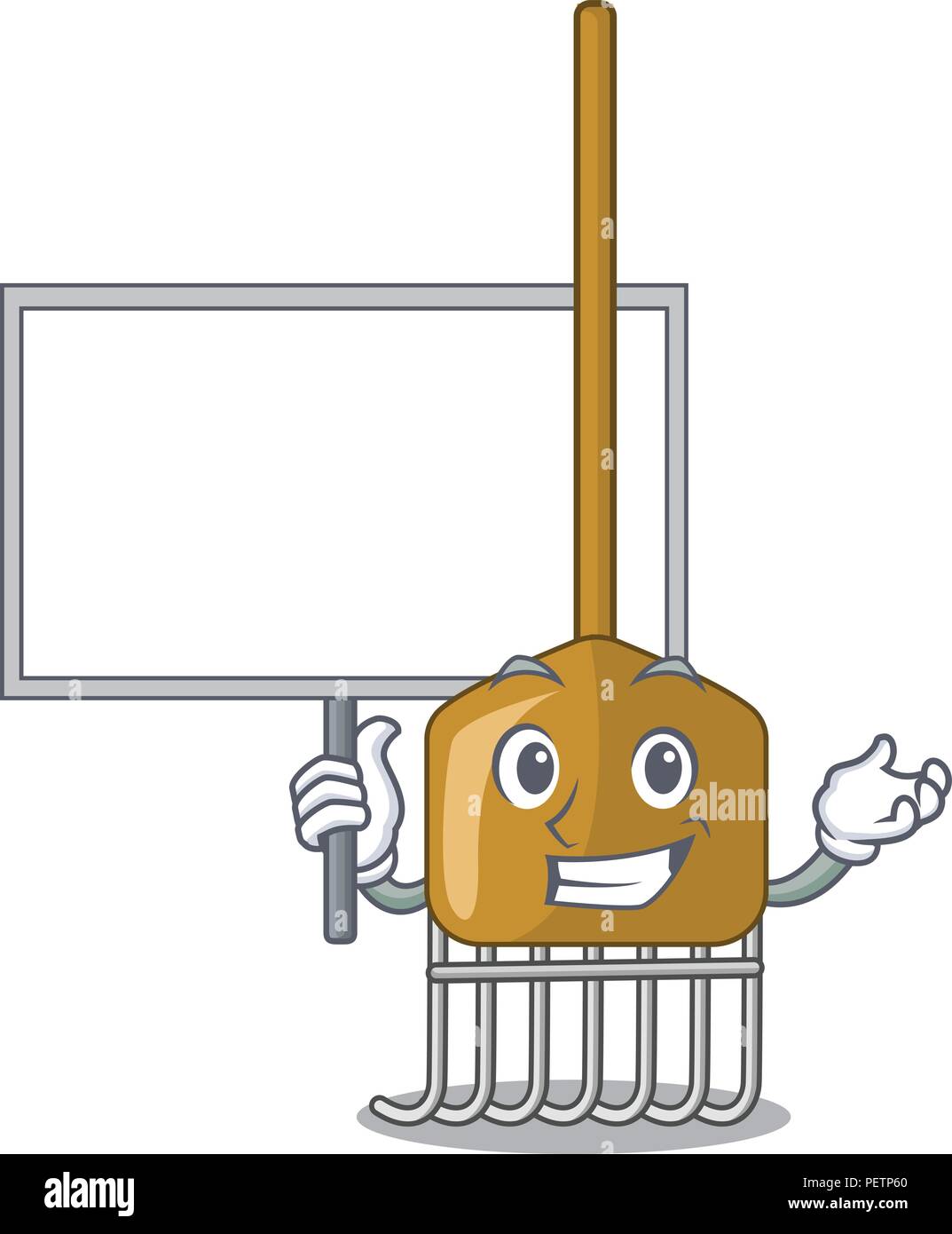 Bring board rake character cartoon style Stock Vector Image & Art - Alamy