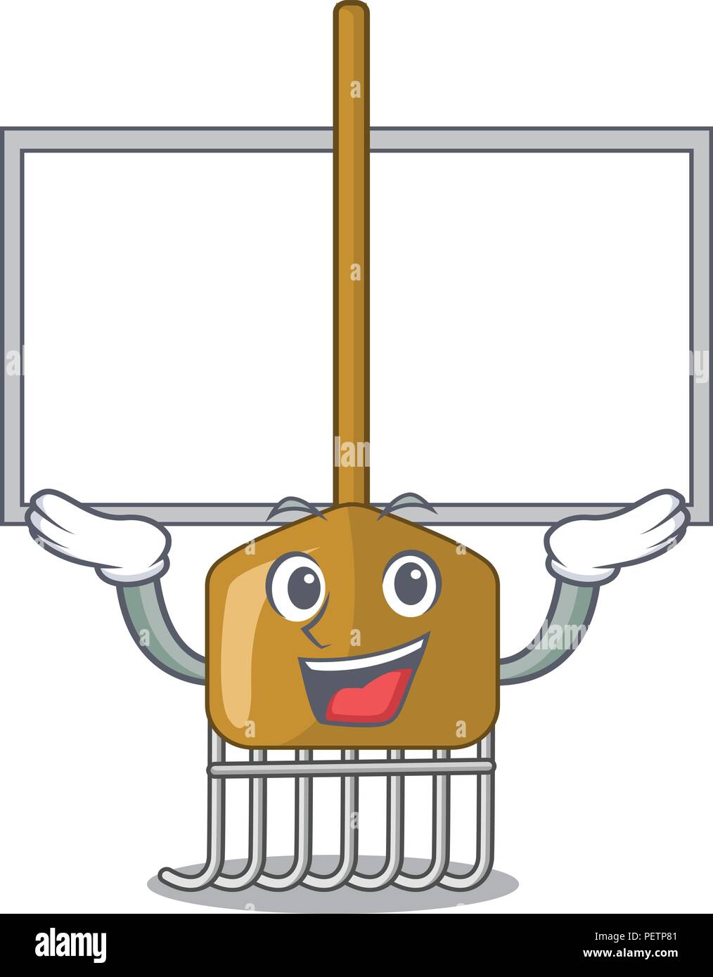 Up board rake character cartoon style Stock Vector Image & Art - Alamy