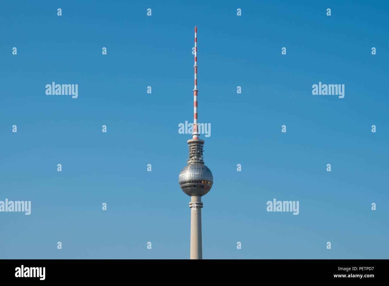 Tv tower / television Tower / Fernsehturm in Berlin Stock Photo
