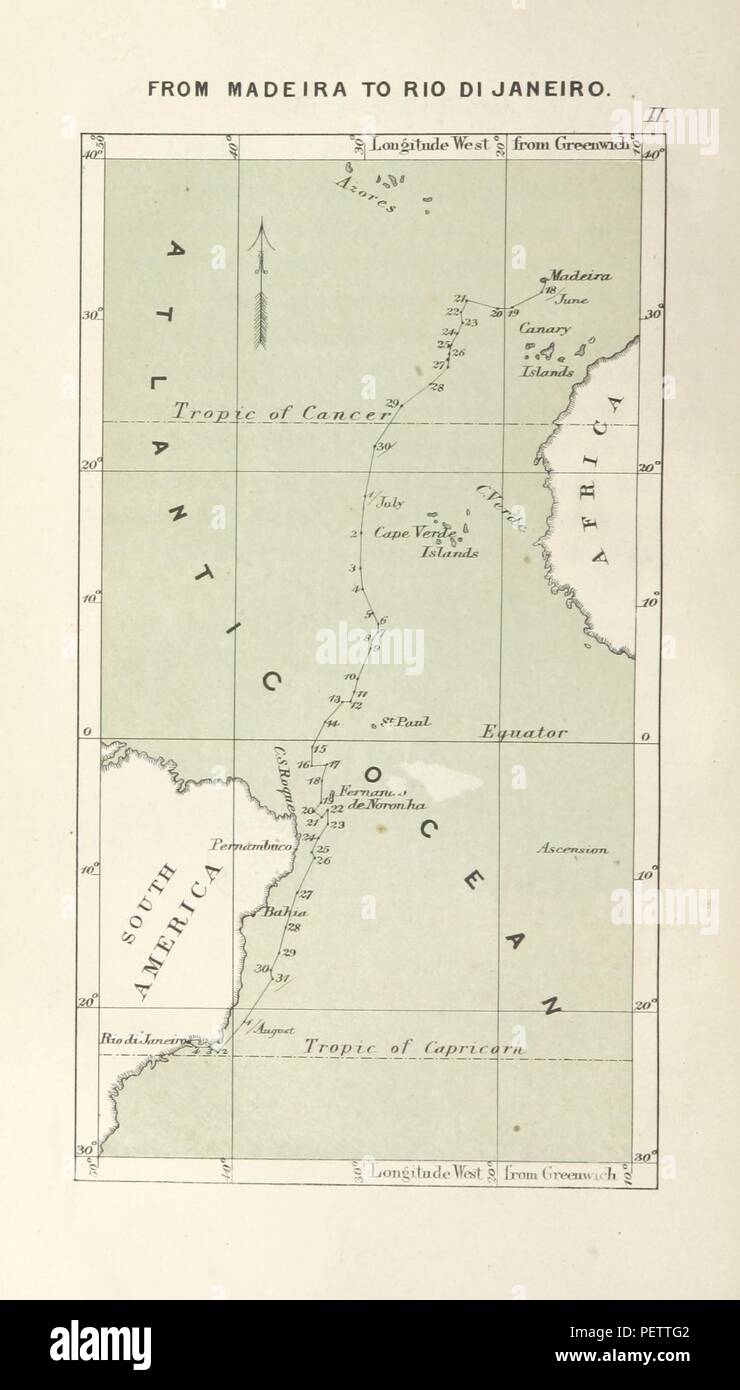 Historic archive Image taken from page 188 of 'Narrative of the Circumnavigation of the Globe by the Austrian frigate Novara, ... undertaken by order of the Imperial Government, in the years 1857, 1858, and 1859, etc. (Physical and geognostic sugg0794. Stock Photo