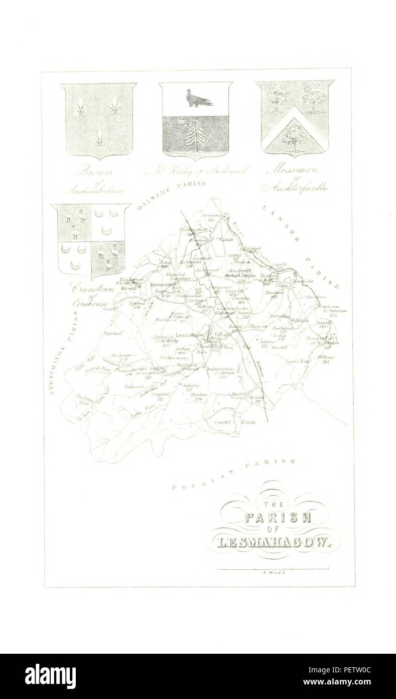 Historic archive Image taken from page 200 of 'The Upper Ward of Lanarkshire described and delincated. The archæological and historical section by G. V. Irving. The statistical and topographical section by A. Murray' Stock Photo