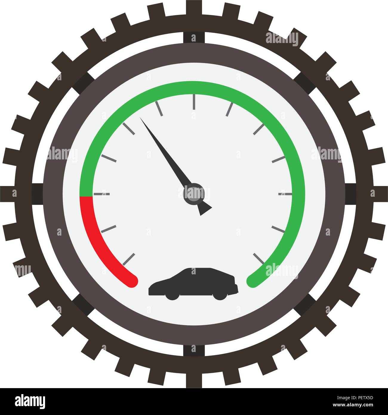 speedometer car gear mechanical industry automotive Stock Vector Image