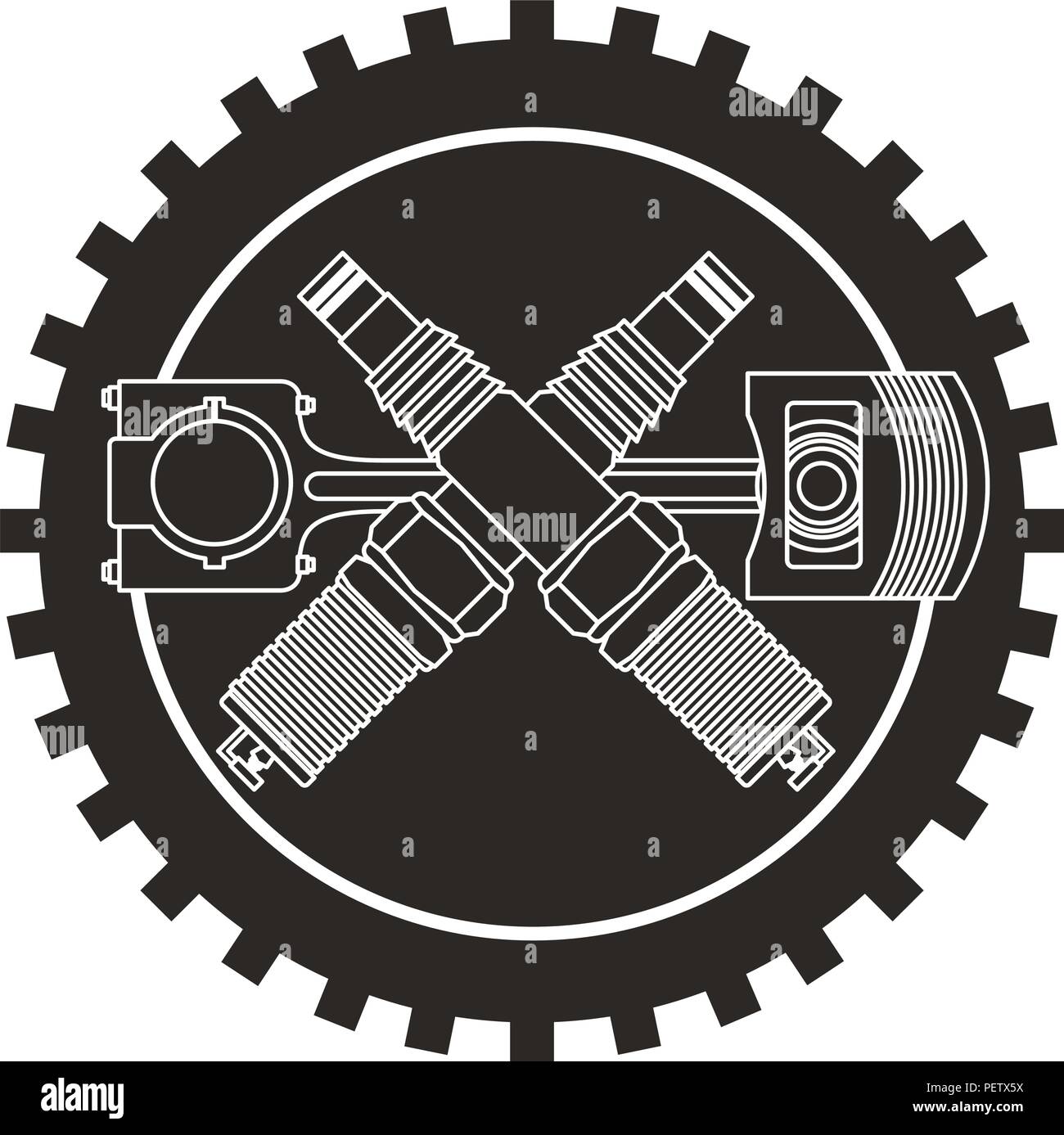 Automobile spark plugs Stock Vector Images Alamy
