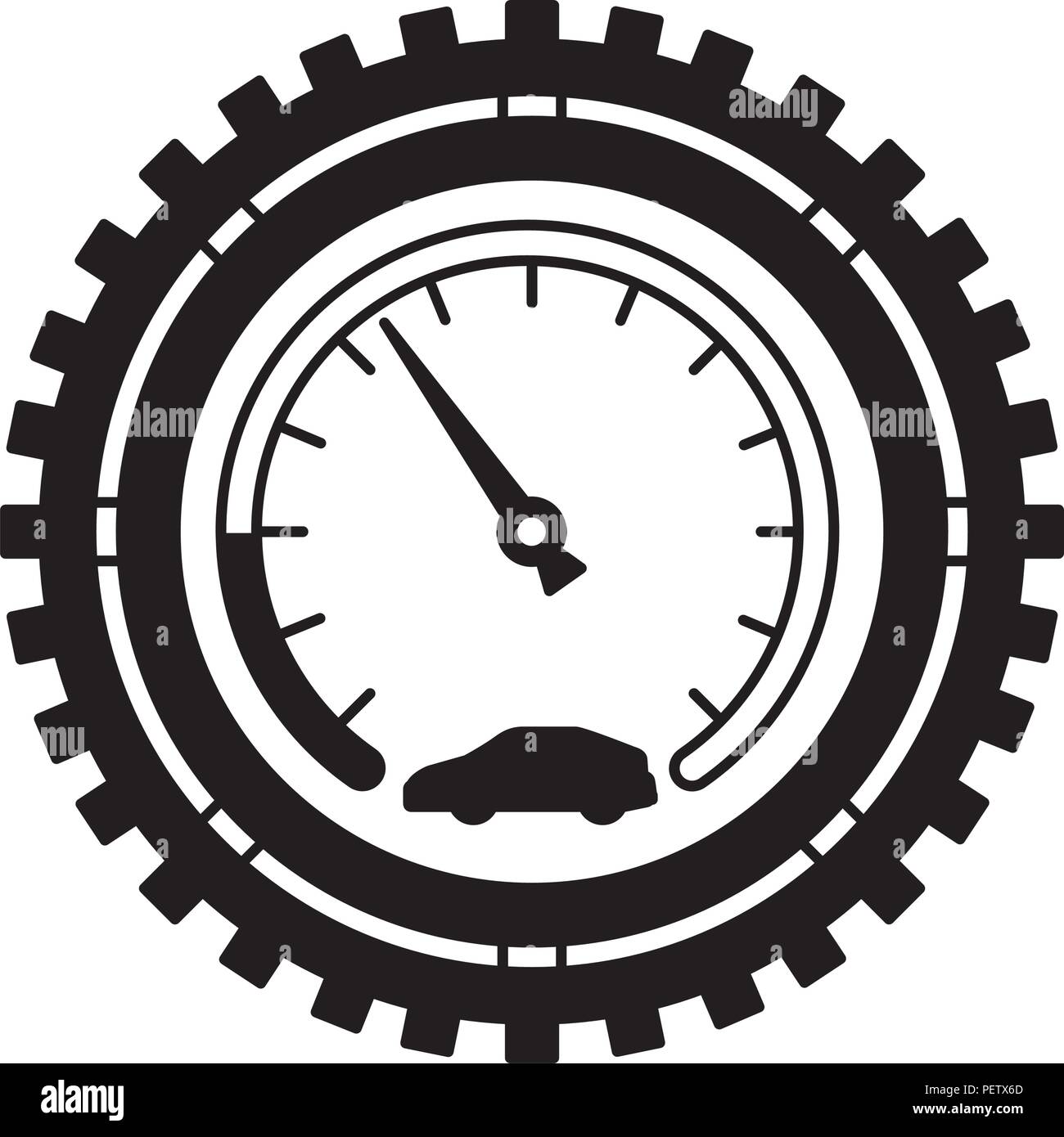 Car speedometer miles and kilometers hires stock photography and