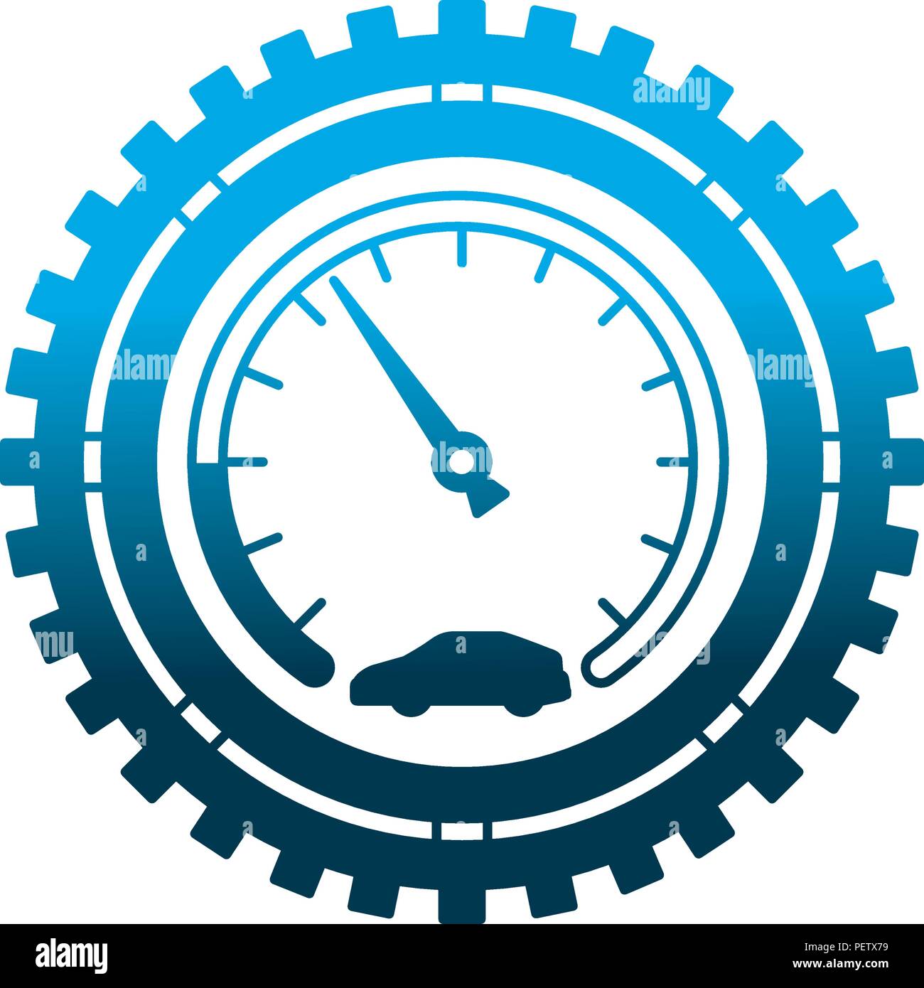 speedometer car gear mechanical industry automotive Stock Vector Image