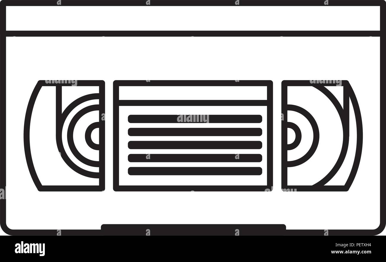 line retro tape old cassette stereo Stock Vector Image & Art - Alamy